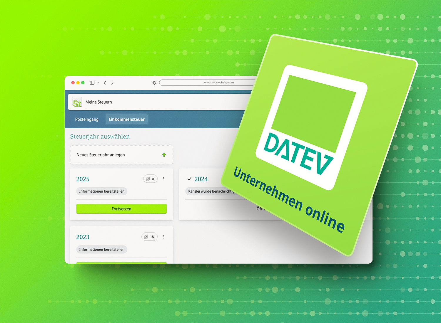 Digitale Zusammenarbeit mit DATEV Unternehmen online